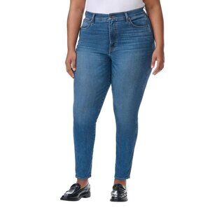Kirkland Signature Women's High Rise  Skinny Fit Jeans, Blue, Size 12
